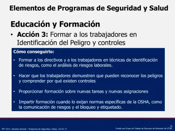 Slide 36: Educación y Formación