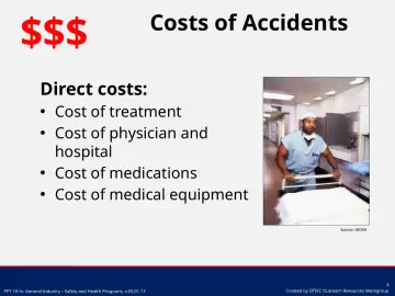 Slide 4: Costs of Accidents