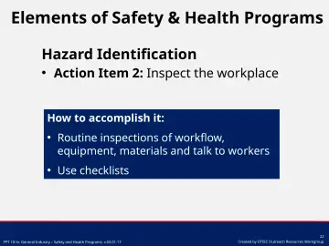 Slide 22: Hazard Identification
