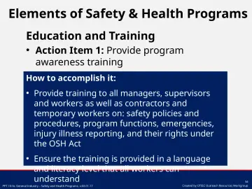 Slide 34: Education and Training