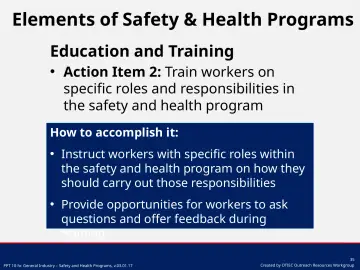 Slide 35: Education and Training