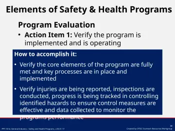 Slide 38: Program Evaluation