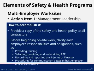 Slide 41: Multi-Employer Worksites