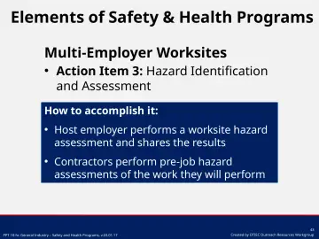 Slide 43: Multi-Employer Worksites