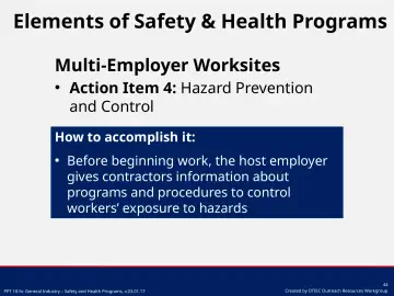 Slide 44: Multi-Employer Worksites