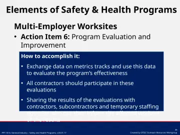 Slide 46: Multi-Employer Worksites