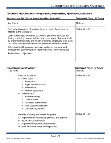 Page 2: TEACHING PROCEDURES ---Preparation, Presentation, Application, Evaluation