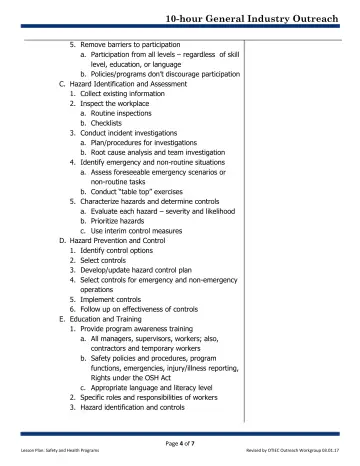 Page 4: 5. Remove barriers to participation