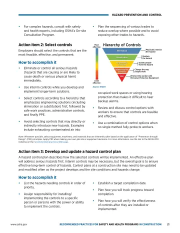 Page 25: Action item 2: Select controls