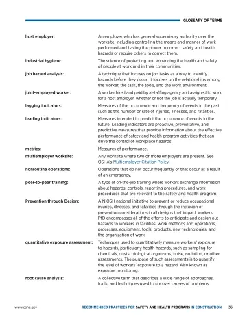 Page 39: GLOSSARY OF TERMS