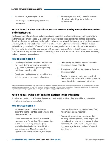 Page 26: Action item 4: Select controls to protect workers during nonroutine operations and…