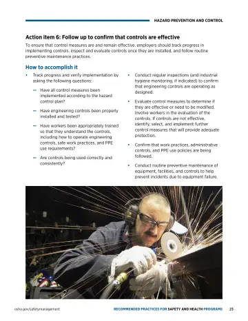 Page 27: Action item 6: Follow up to confirm that controls are effective