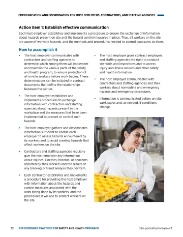 Page 36: Action item 1: Establish effective communication