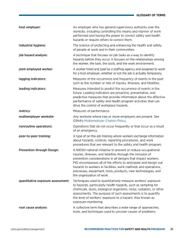 Page 39: GLOSSARY OF TERMS