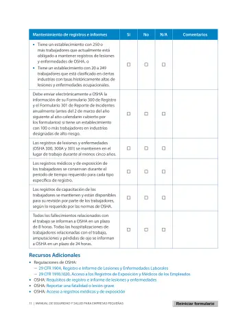 Page 15: Tiene un establecimiento con 250 o