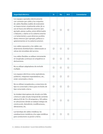 Page 19: Seguridad eléctrica