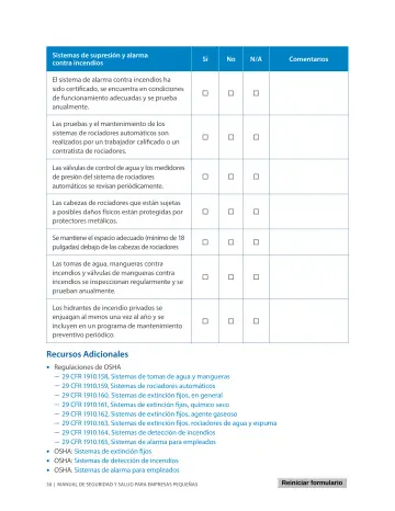 Page 34: Sistemas de supresión y alarma contra incendios