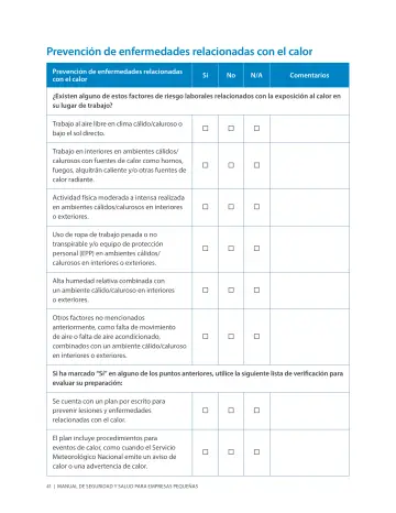 Page 45: Prevención de enfermedades relacionadas con el calor