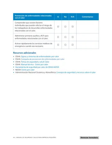 Page 48: Prevención de enfermedades relacionadas con el calor