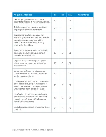 Page 58: Maquinaria y Equipos