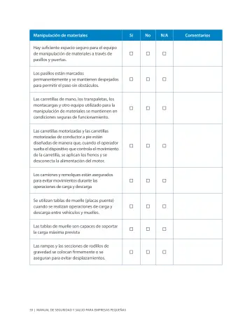 Page 63: Manipulación de materiales