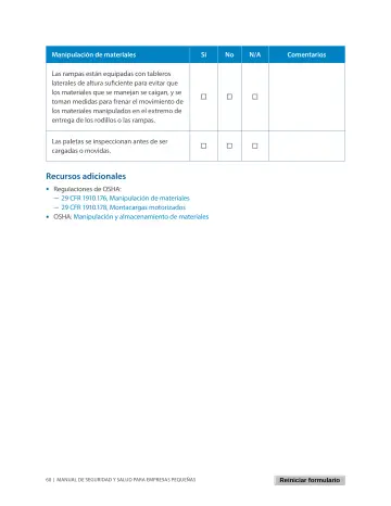 Page 64: Manipulación de materiales