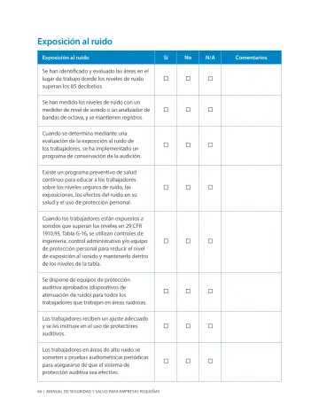 Page 70: Exposición al ruido