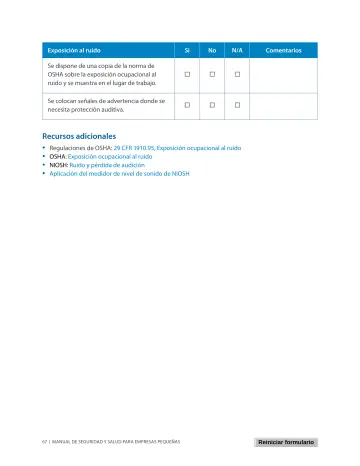 Page 71: Exposición al ruido