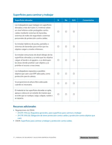 Page 81: Superficies para caminar y trabajar