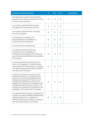 Page 86: Escaleras y Escaleras de mano