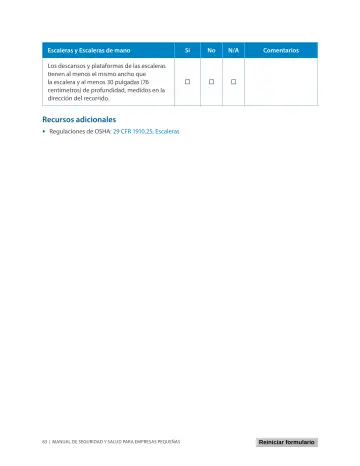 Page 87: Regulaciones de OSHA: 29 CFR 1910.25, Escaleras