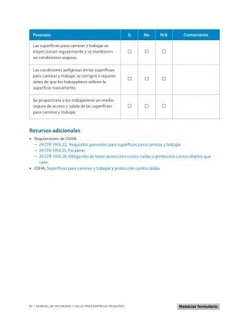 Page 89: Regulaciones de OSHA: