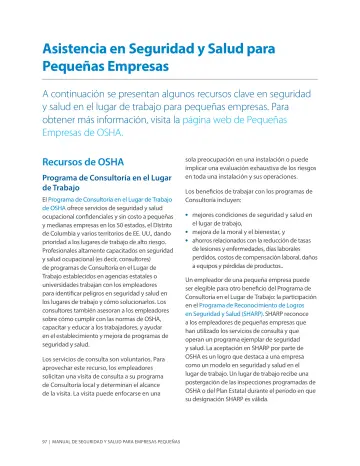 Page 101: Asistencia en Seguridad y Salud para Pequeñas Empresas
