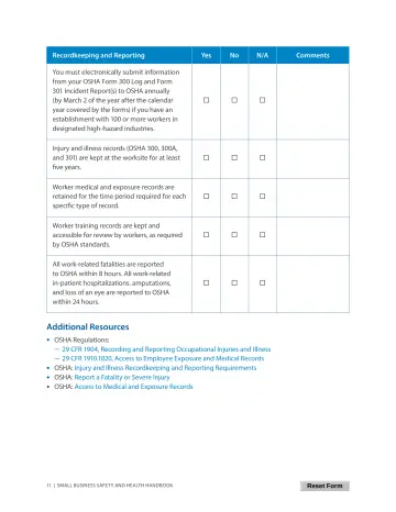 Page 15: Recordkeeping and Reporting