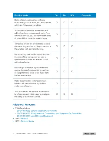 Page 20: Electrical Safety