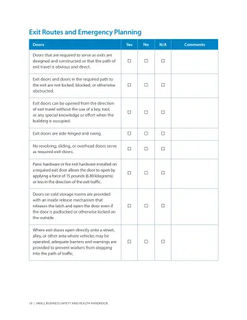 Page 23: Exit Routes and Emergency Planning