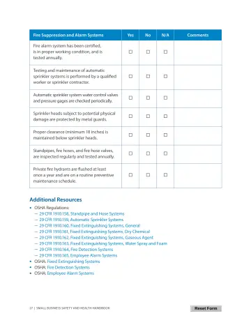 Page 31: Fire Suppression and Alarm Systems