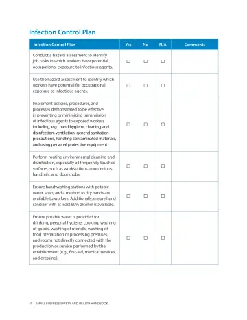 Page 45: Infection Control Plan