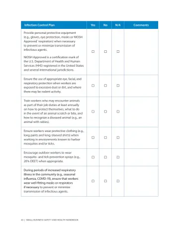 Page 47: Infection Control Plan