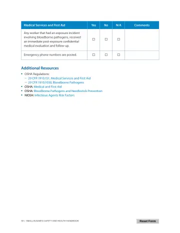 Page 63: Medical Services and First Aid
