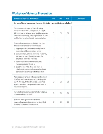 Page 84: Workplace Violence Prevention