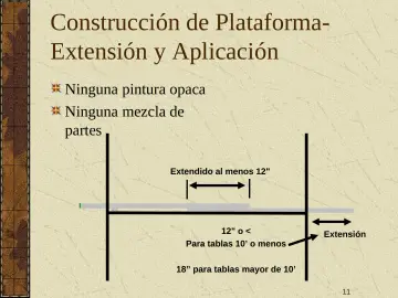 Slide 11: Construcción de Plataforma- Extensión y Aplicación