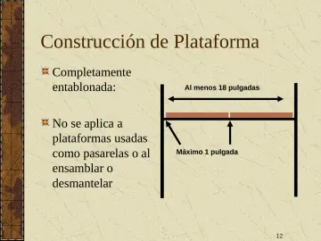Slide 12: Construcción de Plataforma