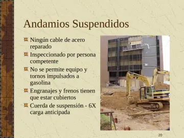 Slide 20: Andamios Suspendidos
