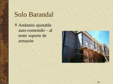 Slide 36: Solo Barandal