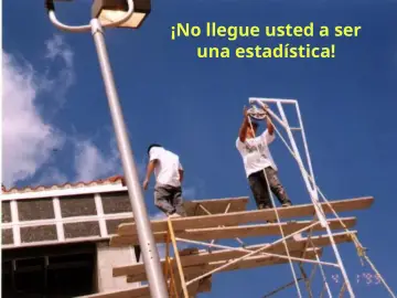 Slide 61: ¡No llegue usted a ser una estadística!