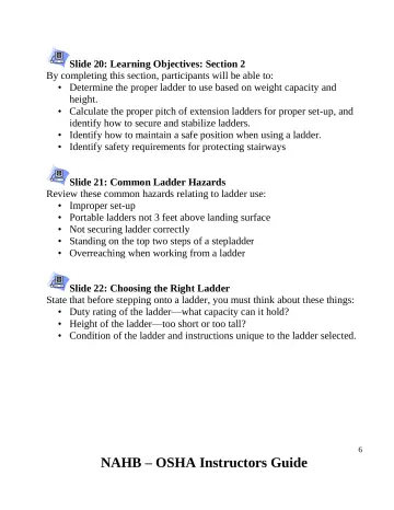 Page 7: Slide 20: Learning Objectives: Section 2