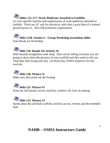 Page 24: Slide 1118: Section 4 – Group Workshop (transition slide) Start Break out Workshop