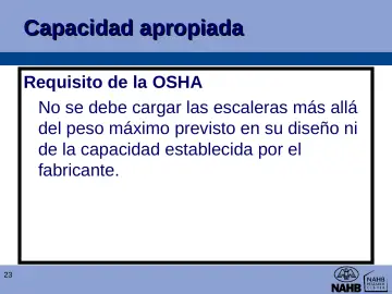 Slide 23: Capacidad apropiada