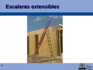 Slide 25: Escaleras extensibles